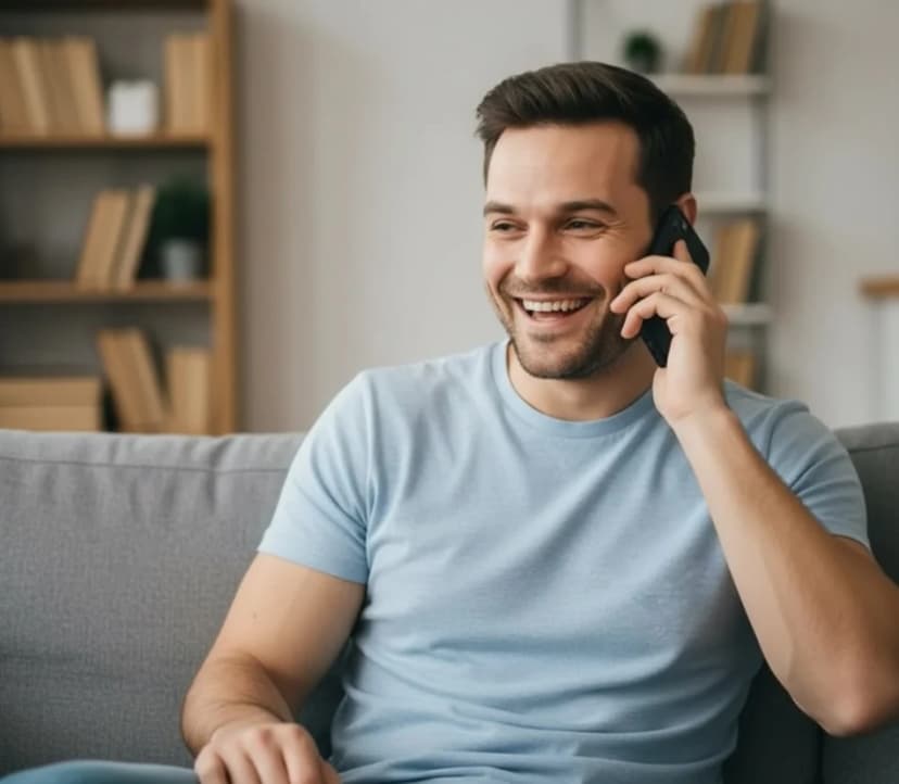 Man talking on phone