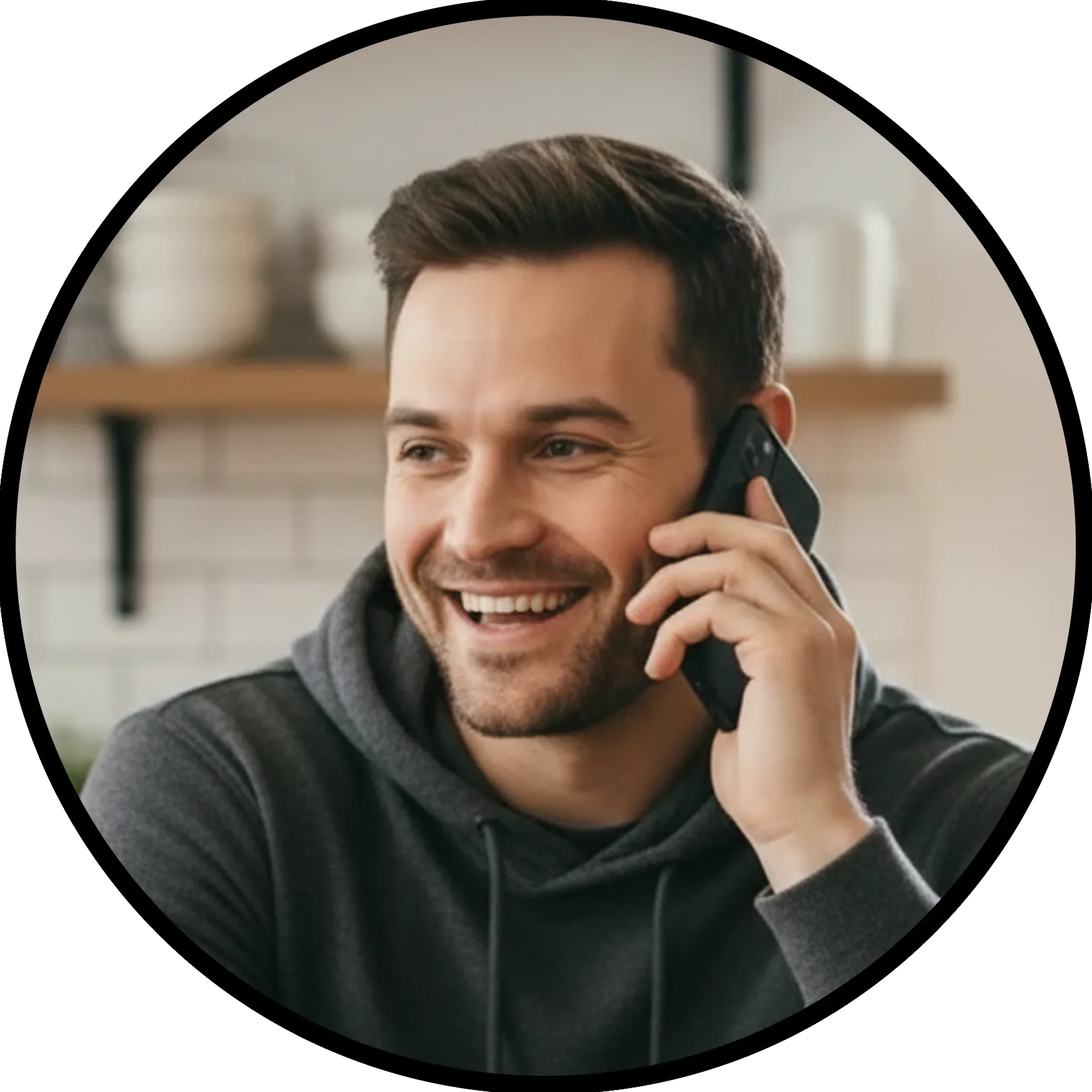 Person on phone call